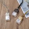 Frasco de Perfume Portátil 8ML Recarregável de Vidro Vazio Estilo Pingente Recipiente de Fragrância Vazio Tamanho de Viagem