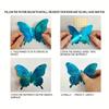 12Pcs/Set 3D Flash Color Butterfly Stickers Home Decor & DIY Wall Art for Window Wall Gold Silver Red Blue Wall Stickers