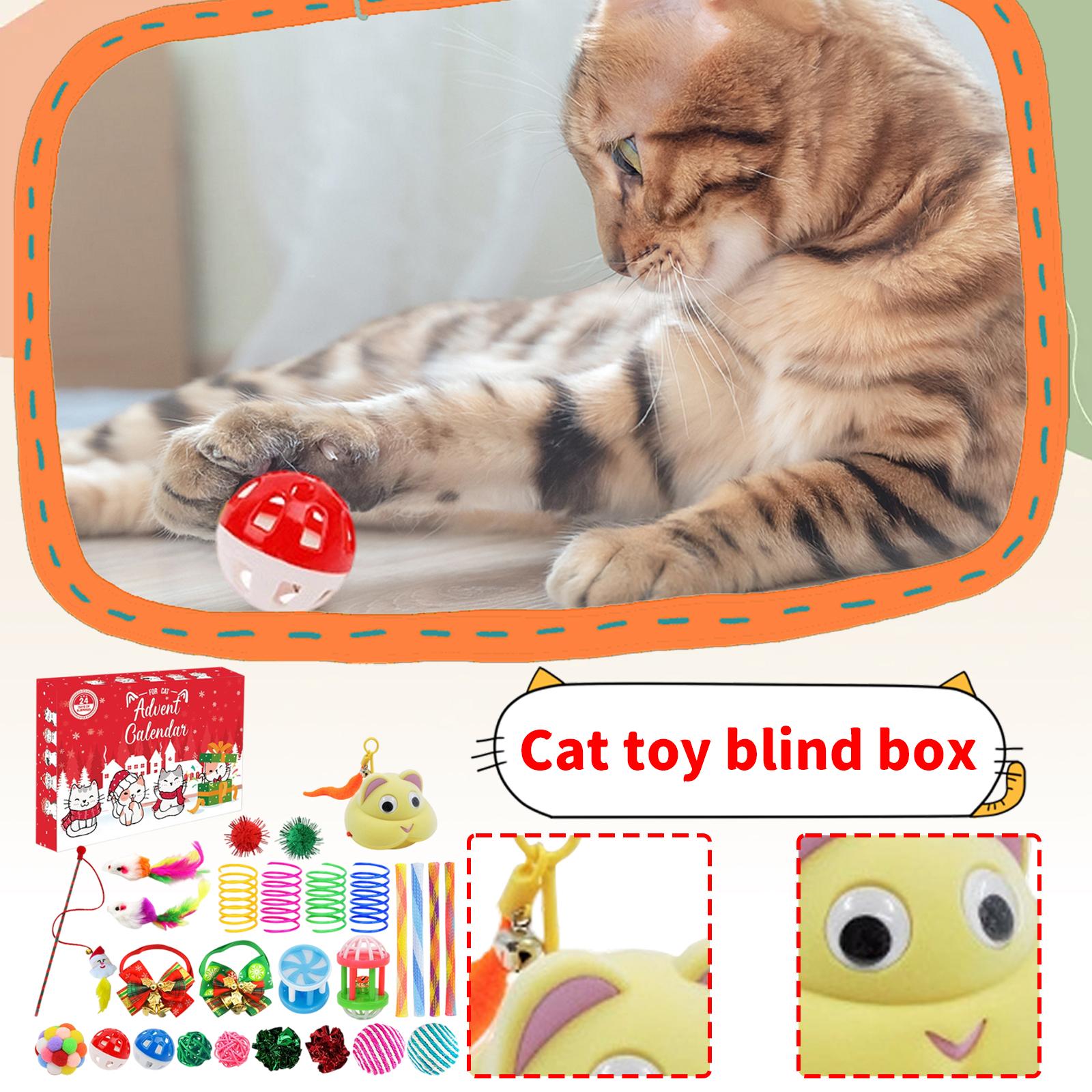 

3D Стерео 24 шт. Игрушка для кошки Рождественский Сюрприз/ Коробка XR-22 Питомец Кошка Сюрприз/ Коробка One Size