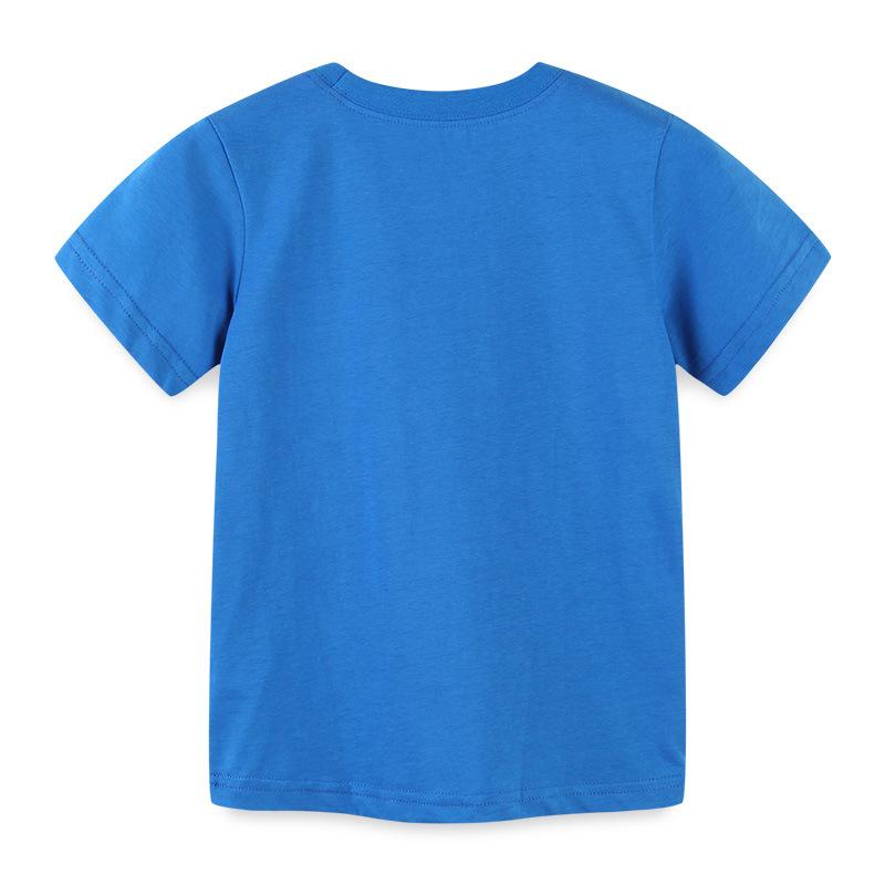 Summer Kids T-shirt Cotton Jersey for Children T-shirt Boys Round Neck Short T-shirt Cute Print