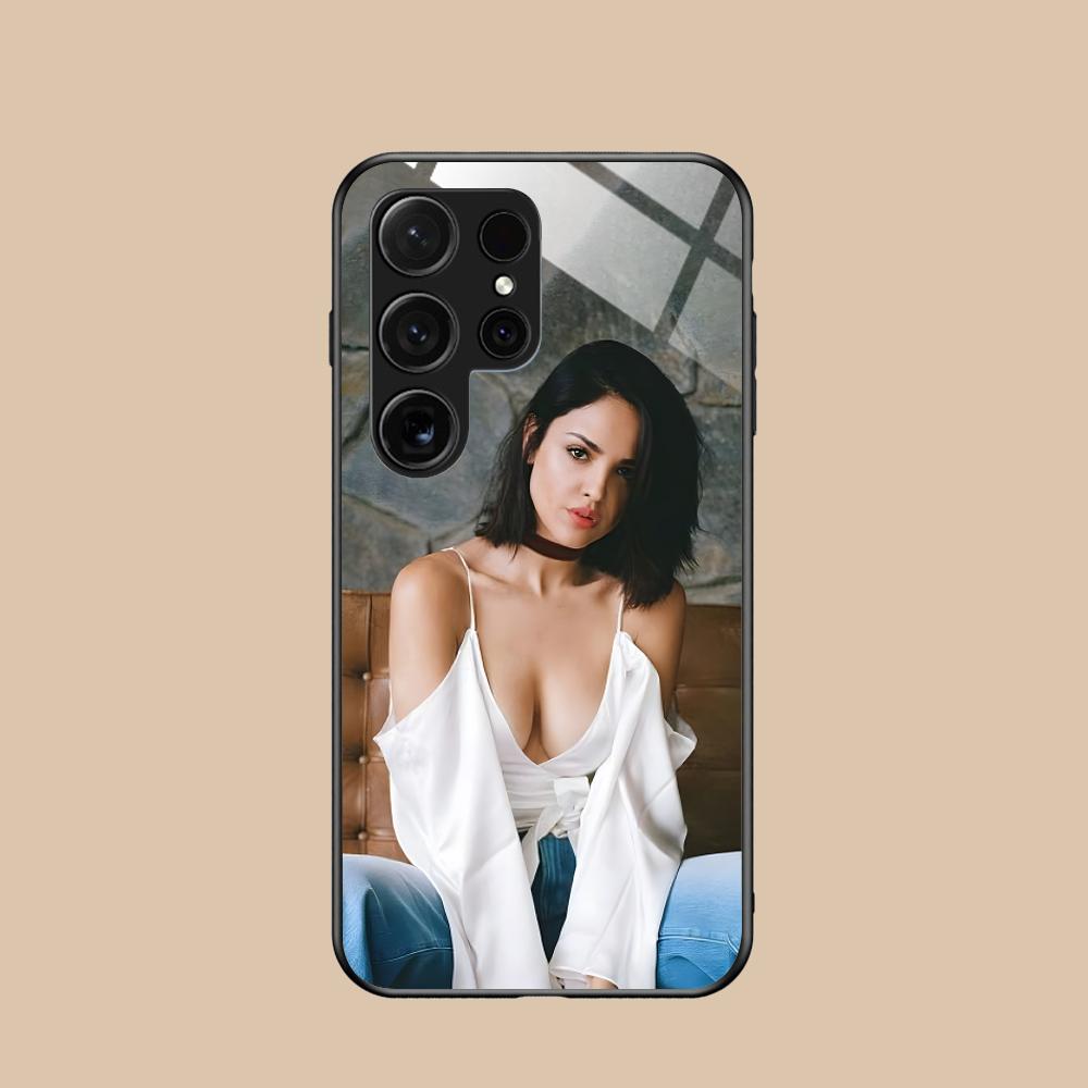 Fashion Eiza Gonzalez Glass Mobile Phone Case for Samsung Galaxy S26 S25 S24 S23 S22 S21 S20 Note20 Plus FE Ultra Colorful Cover