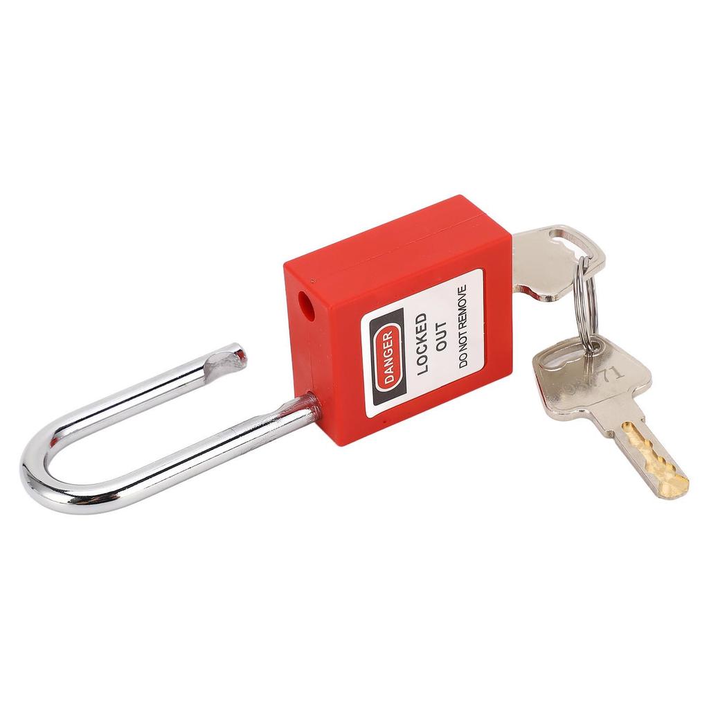 38mm Säkerhetshänglås Fast Kropp Rostfritt Stål Lockout Tagout Lås med 2 Nycklar för Industri