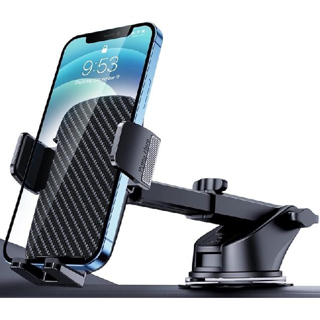 TICILFO Phone Holders for Your Car [Gooseneck Flexible] Phone Stand for Car Dashboard Windshield Automotive Accessories [Strong Suction Cup] Cell Modle-C