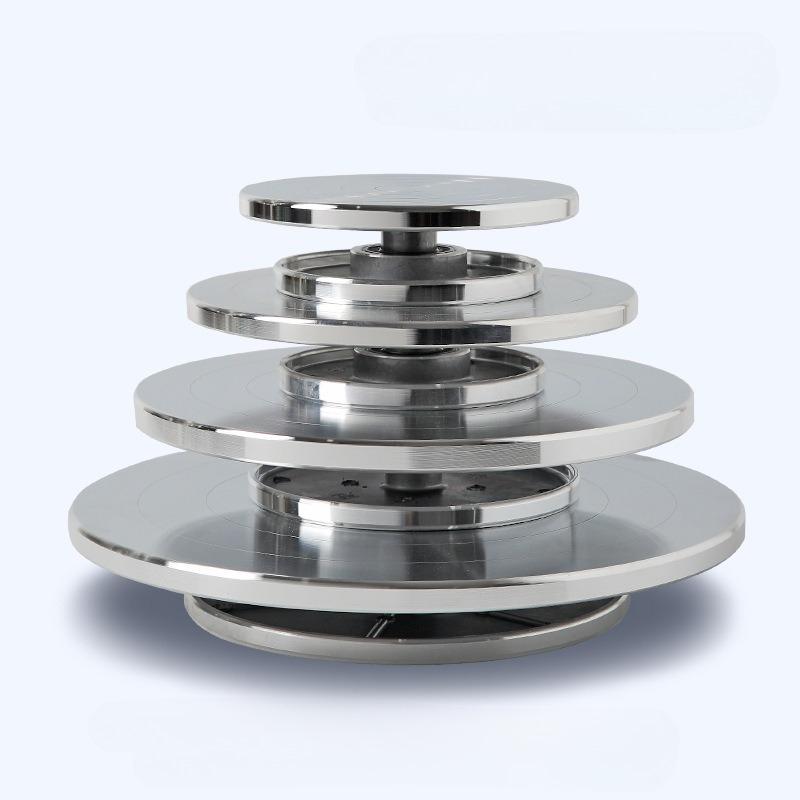 11/15/20/25/30cm Pottery Wheel Aluminum Turntable Clay Tools Double-Sided Cake Pottery Turntable Sculpture Ceramics Cake Stand