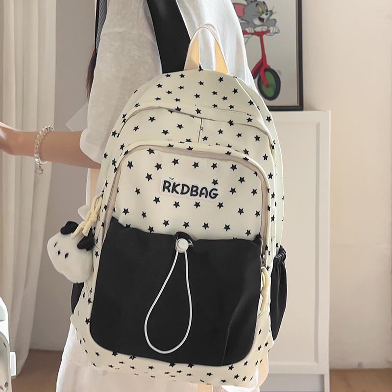 Middle School Student Schoolbag Large Capacity Backpack Nylon Computer Bag Outdoor Travel Commuter Backpack