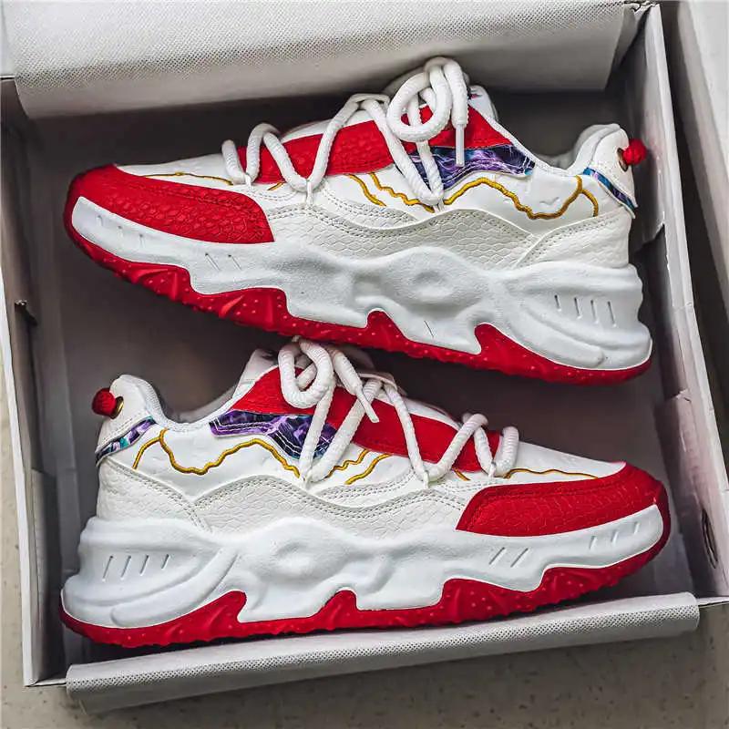 Legitimate Leather With Ties Tenis Originals Vulcanize Sneakers Cool Man White Shoes Sports New Fast 2025outdoor Funny Best