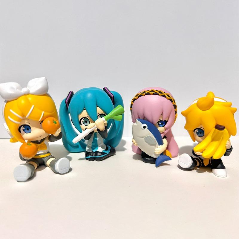 Anime Hatsune Miku Gashapon Toys Hide and Seek Series Cartoon Figures Megurine Kagamine Rin Len Model Ornament Dolls Gifts