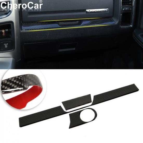 Carbon Fiber Center Console Dash Panel Cover Trim for Dodge RAM 1500 2010-2015