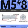 GB819 Zinc-Plated Carbon Steel Phillips Countersunk Screws: M2-M10