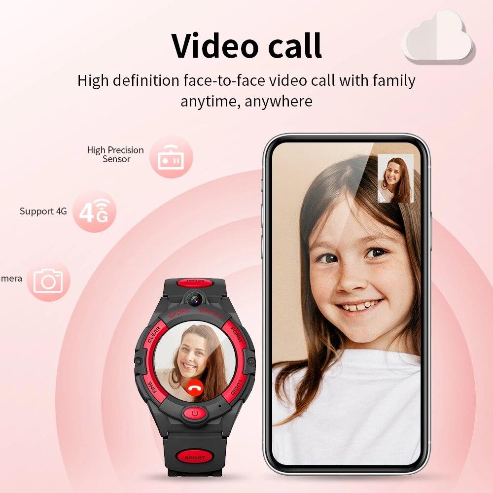 SIM 4G Call Smart Watch Adult Child Smartwatch GPS Positioning WIFI Connection Video Call 4G SIM Card SOS For Boys Girls Waterproof Smart Phones