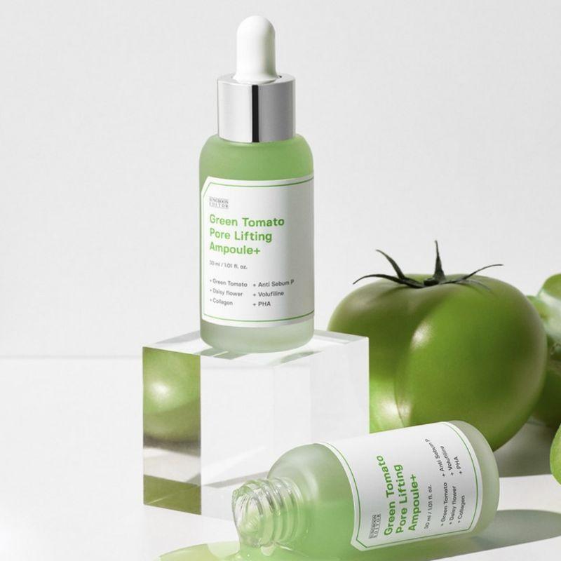 Ingredient Editor Green Tomato Hydrating Hyaluronic & Pore Minimizing Ampoule – 60ml Set