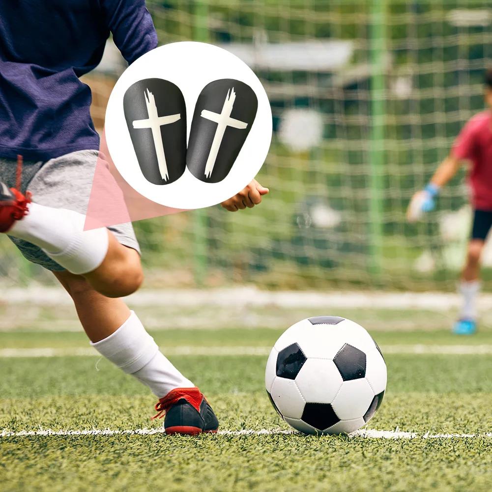 1 Pair Shin Pads EVA Cross Soccer Miniature Shin Guard Shock Absorbing Mini Shin Guards Lightweight for Kids Youth and Adults 1