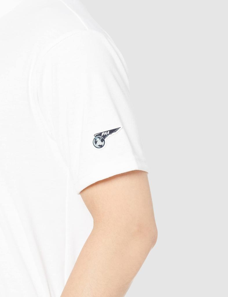 Golf Wear PANAM Graphic Mock Neck Shirt Short Sleeve Sweat Absorbent Quick Drying E2JA2043 White XL [Mizuno]