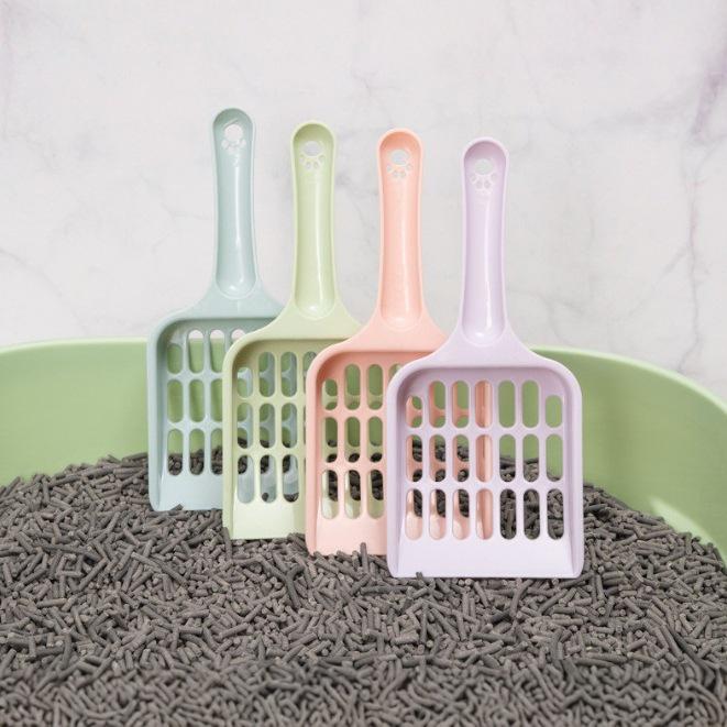 Enhanced Large Fine-Hole Plastic Cat Litter Scoop for Tofu Sand Cleaning Plastic Cat Litter Scoop