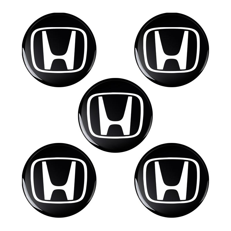 2/5/10Pcs 14mm Car Remote Key Fob Emblem Badge Radio Button Sticker For Honda Fit Mugen Insight Type S R VTEC DOHC Modulo Vezel Legend RR Si