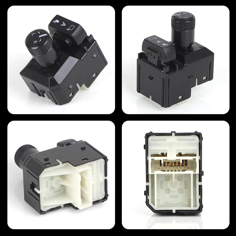 Car Rearview Mirror Switch Master View Adjust Button Black Rearview Mirror Control Switch For Toyota Hilux Revo 2015- 183712