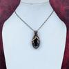 Shungite Pendant Copper Wire Wrapped Pendant Unique Style Pendant Handmade Copper Jewelry Gemstone Pendant Gift for Dad Wire Wrapped Jewelry