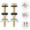 Strong Toilet Tank Mounting System Rustproof Metal Bolts Locking Nuts Sealing Gaskets Universal Application for House