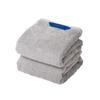 Christy Mini Bath Towels, Set of 2, 100% Cotton, Absorbent, Quick-Drying, Luxury, Hotel-Like, Plush Towels, Silver