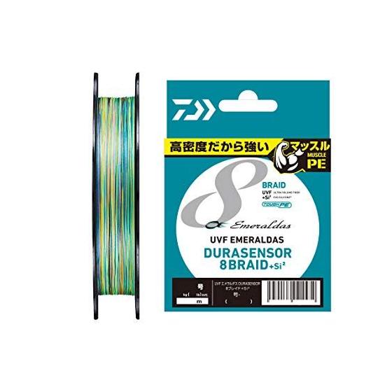 Used DAIWA PE Line UVF Emeraldas Dura Sensor X8+Si2 No. 0.6 150m 3 colors (with color marking)