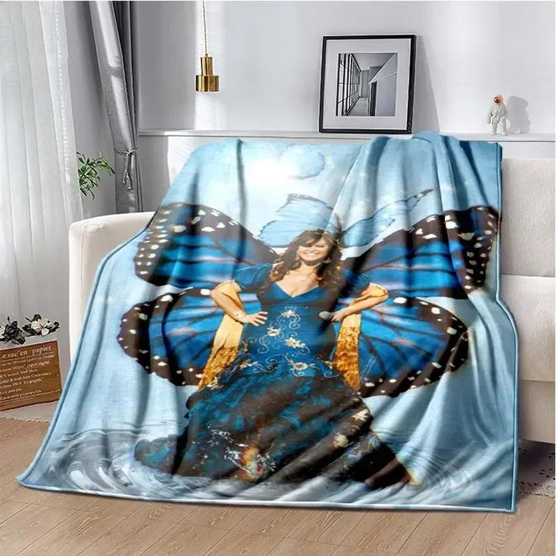 Coperta stampata della cantante latina Jenni Rivera Moda Letto Divano Aria Condizionata Alla Moda Tempo Libero Picnic Viaggio Personalizzabile Coperta