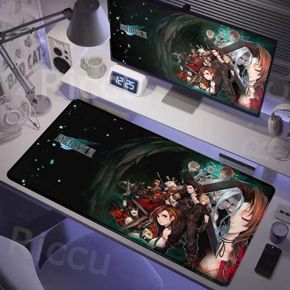 FINAL FANTASY VII REMAKE INTERGRADE electronic sports Locking edge Gamer Large HD Print Computer Desk Locking Edge Keyboard Pad