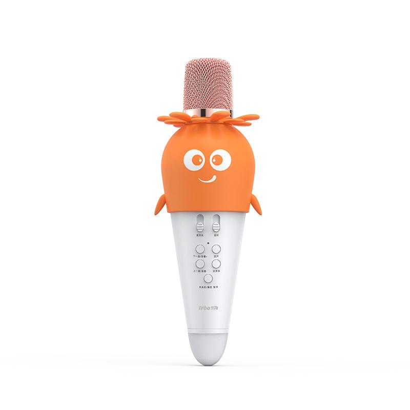 Kids Bluetooth Karaoke Microphone Speaker - Cute Pet Design for Home Entertainment