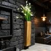 Handmade Wall Plant Vase Wall-mounted Flower Holder Flower Arrangement Wood Wall Planter  Bathroom