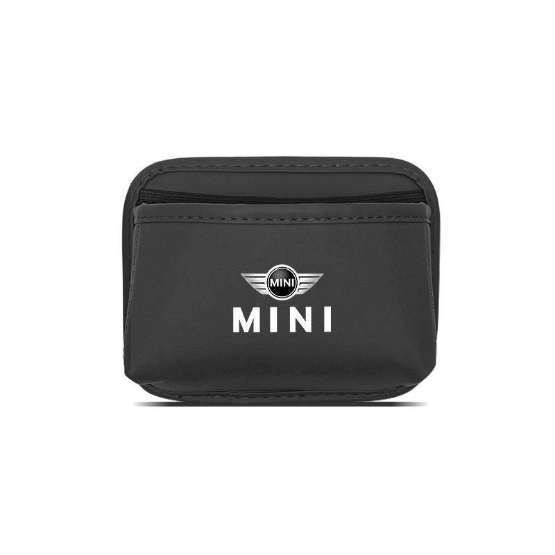 PU Leather Car Storage Organizer Bag Pocket For MINI Cooper JCW Countryman Clubman Cabrio Paceman Coupe Car tire valve cap