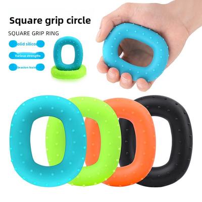 Silikon-Griff Quadratische Noppen Akupressur Massage Dekompression Handgelenk Krafttraining Sport Fitness Ring