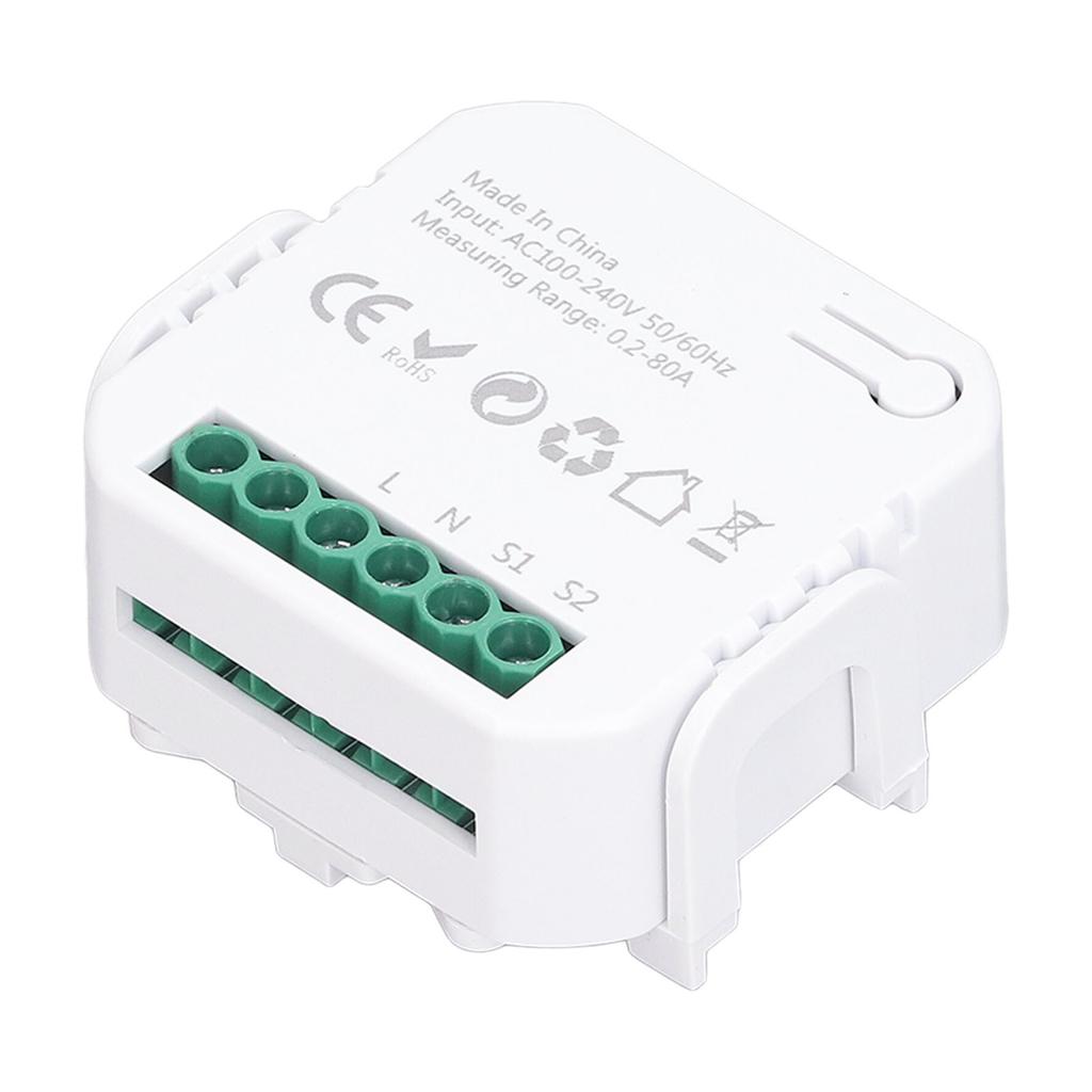 Έξυπνος Μετρητής Ενέργειας WIFI Παρακολούθηση Κατανάλωσης Ισχύος Μονοφασικός 100;240V AC για Tuya White PJ;1203?W