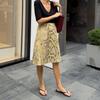 Snake Printed Straight Skirt For women High Waist Loose Long Skirt Ins Hot Streetwear Female Skirt Summer New 2026