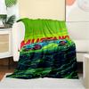 For Mustang,Speed,Artwork-Themed Flannel Blanket, Glam Style, Digital Print, All-Season Comfort, Tear-Resistant, Knitted Craftsmanship, Poly