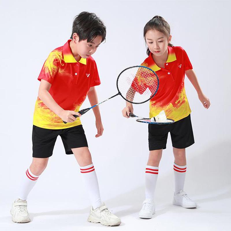 Children's Quick-Dry Table Tennis and Badminton Uniform Set for Student Competitions