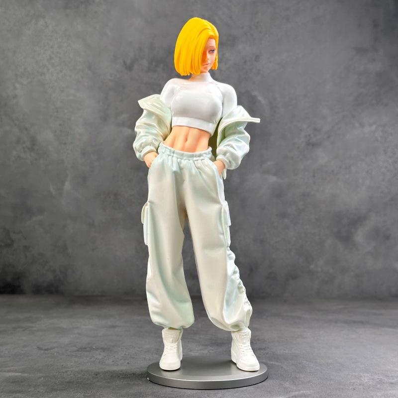 Dragon Ball Figure JT Cyborg No. 18 Standing Two-Dimensional Girl Anime Model Desktop Ornament Wholesale