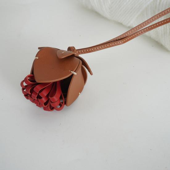 Breloc Design Floral Piele Imitație Pandantiv Breloc Charm pentru Geantă Genți de Mână Portofele Chei de Mașină Accesorii Colorate