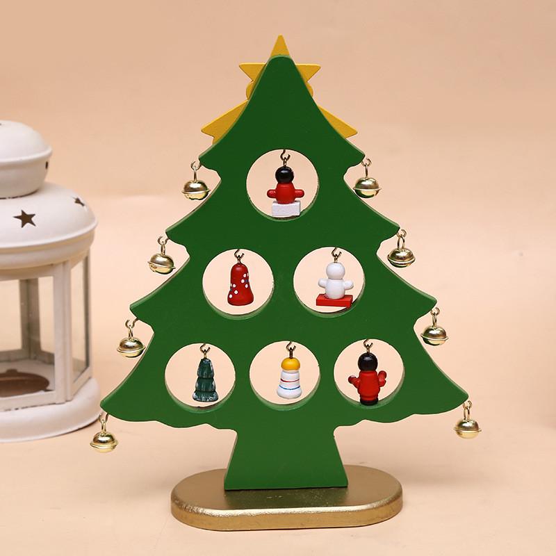 Mini Tree Decorative Christmas Ornaments Xmas Table Decoration Children Gift