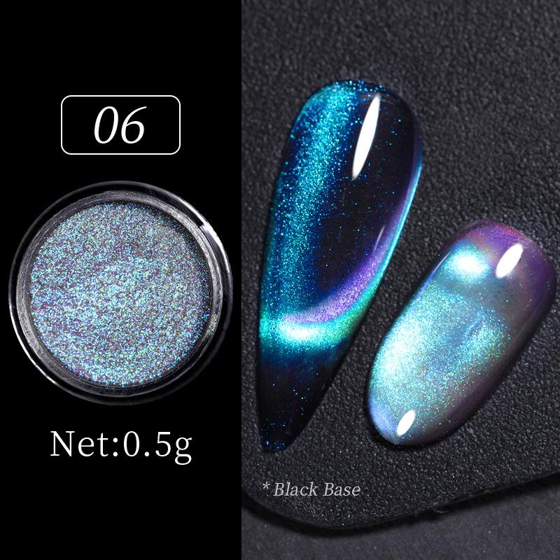 

Nail Art Chameleon Cat Eye Powder, Magic Laser Polarized Chameleon Cat Eye Magnetic Powder, Сильный магнитный порошок