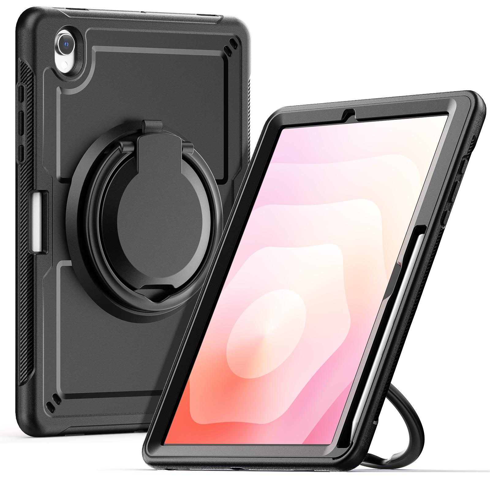 

For Samsung Galaxy Tab S11 Case Rotating Kickstand PC + TPU Shockproof Tablet Cover