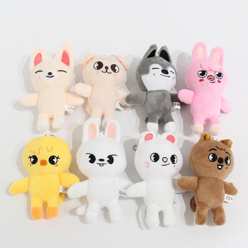 10CM Stray Kids Plush Toy Korean Celebrity Surrounding Doll Fan Collection Doll Children's Festival Gift