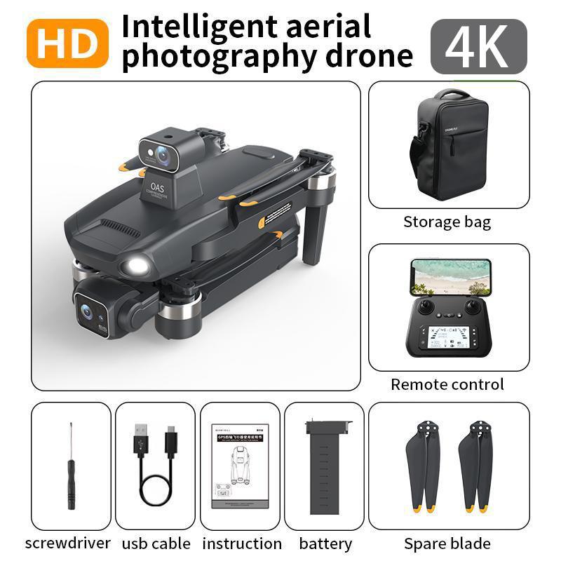 T8  Professional Drone GPS 3-axis Gimbal 8K ESC Dual 360°Laser Obstacle Avoidance FPV Optical Flow Folding Quadcopter Drones Toy