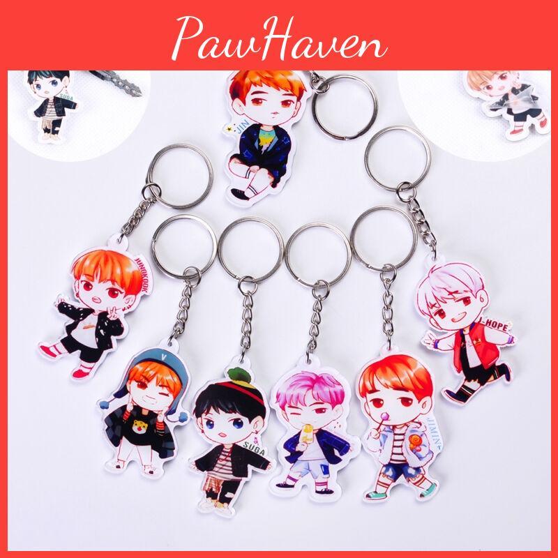 High-quality Bts Bangtan Boys Acrylic Key Ring Keychain Featuring Beloved Jung Kook Jimin Jin V Suga Jhope