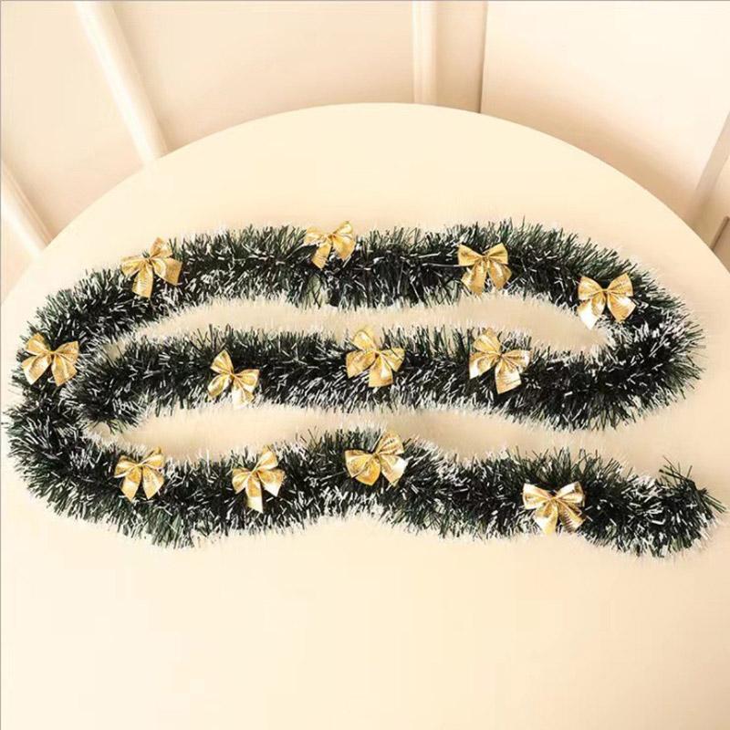 Christmas Decorations Artificial Garland Christmas Wreath Xmas Twist Hanging Garland Fireplace New Year's Eve Decorations