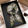 French retro polka dot long silk scarf women's spring and summer fashion temperament versatile high-end scarf headband streamer belt