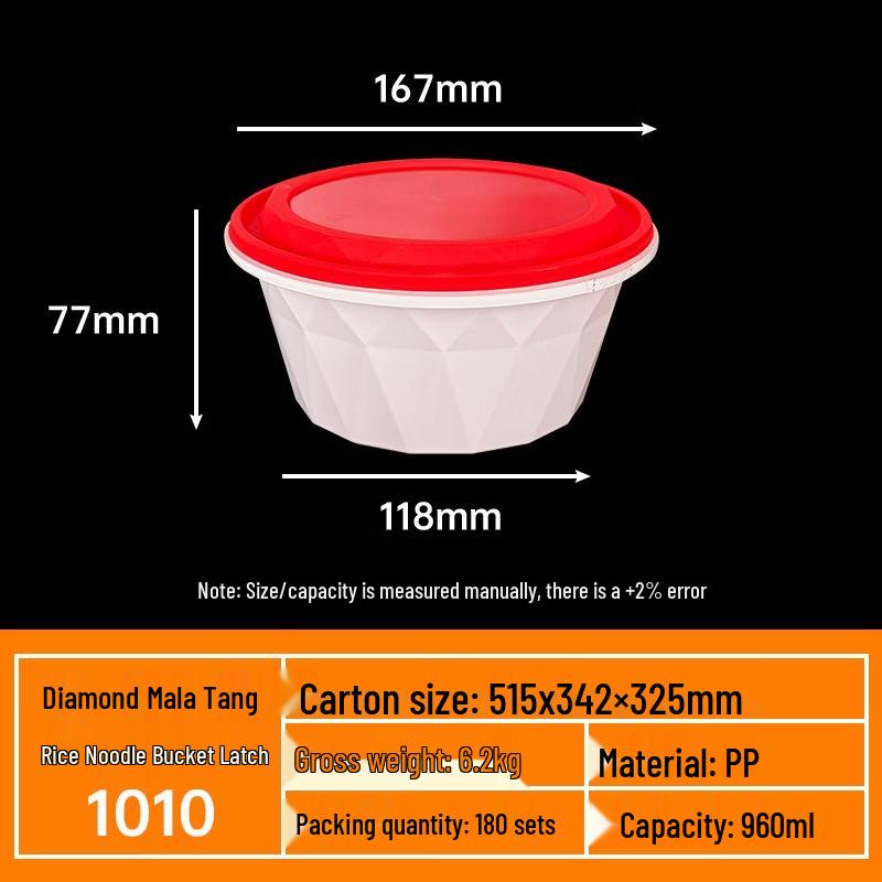 Handon Microwaveable Disposable Corn Starch Takeaway Containers with Lids