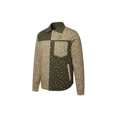 Paisley Gewebte Wendbare Jacke Herren Oberbekleidung Khaki 534972-12