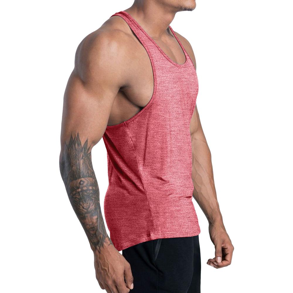 Hızlı Kuruyan Tank Üstleri Erkek Spor Salonu Fitness Vücut Geliştirme Kolsuz Gömlek Erkek Yazlık Rahat Stringer Yelek