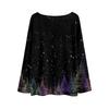 Womens  Fall Sweaters Long Sleeve Print Tops Pullover Sweaters Loose Dressy Casual Basic Clothes