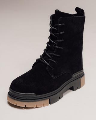 High Winter Boots Lola Andy 8855 36 Black Suede Wool