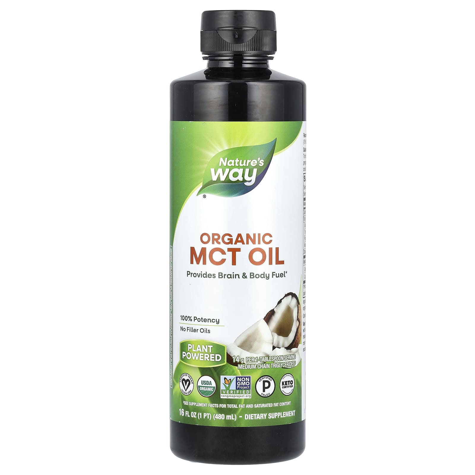 

Nature S Way, Organic Mct Oil, 480Ml(16Fl Oz)